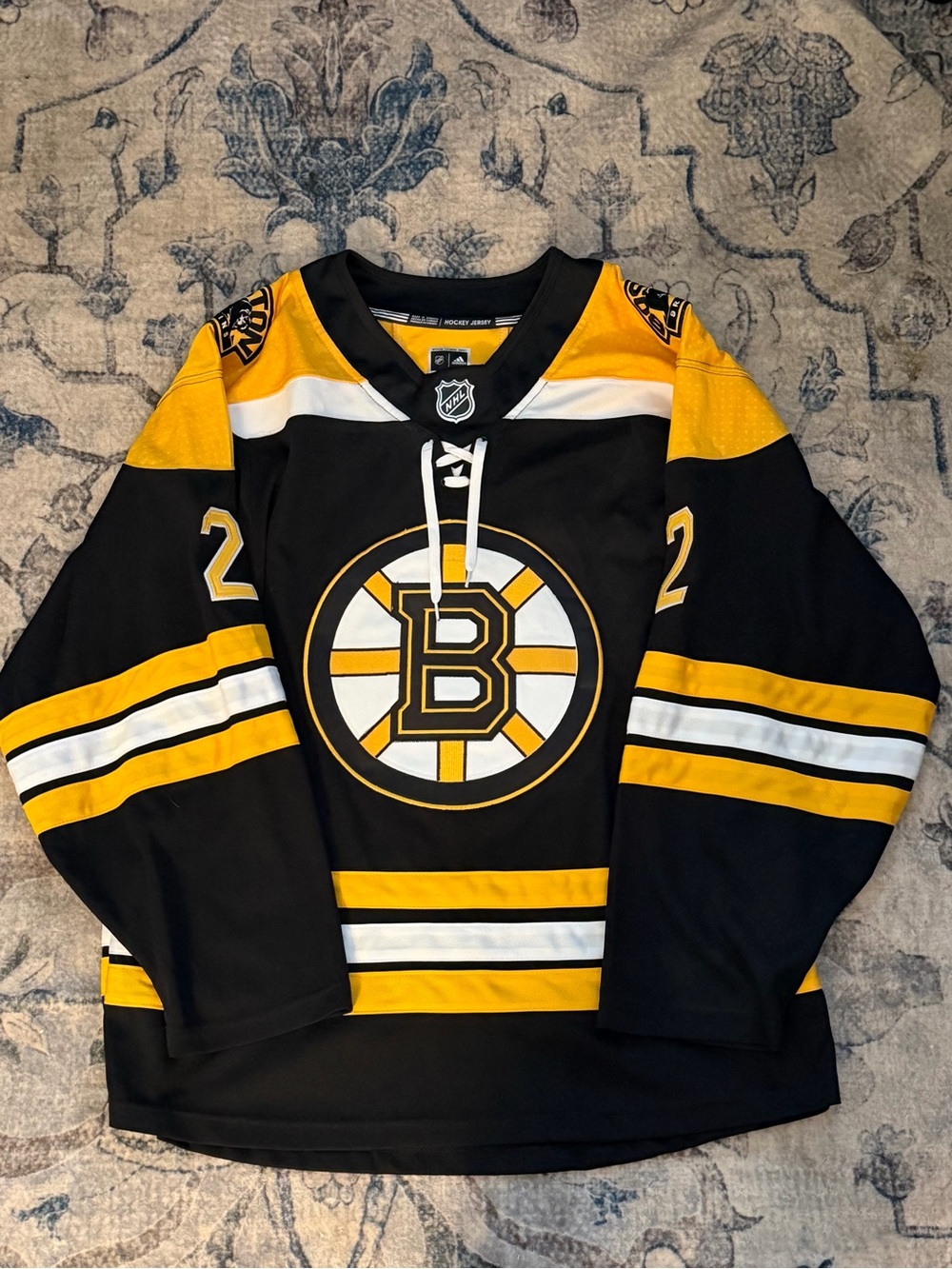 NHL Boston Bruins Black & Gold Hockey Jersey